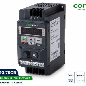 Biến tần Coreken H230-2S0.75GB công suất 0.75kW 220V chính hãng