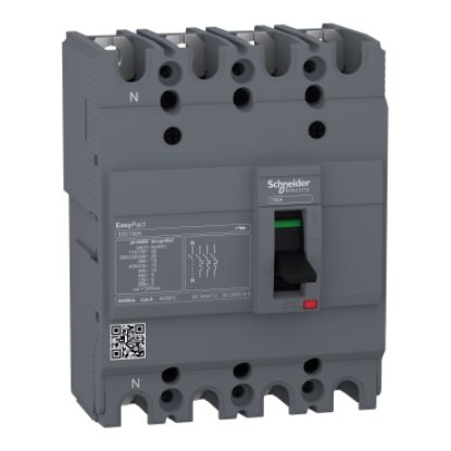 MCCB Schneider EZC100N4100 4P 100A 15KA
