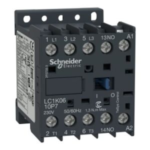 Contactor Schneider LC1K0610F7 3P 6A 110VAC