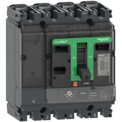 MCCB Schneider 4P 160A 70KA TMD