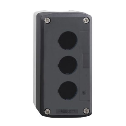 XALD03 - Hộp Rỗng 3 Lỗ Nút Nhấn Phi 22mm Màu Xám