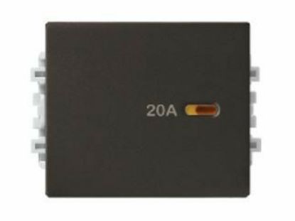 8431MD20_BZ_G19 - Hạt Công Tắc 2 Cực 20A Có LED Size 1.5M Màu Đồng