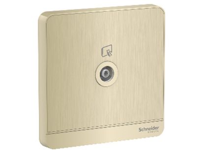 E8331TV_WG_G19 - Bộ Ổ Cắm Ti Vi Size 86x86mm Màu Vàng Kim