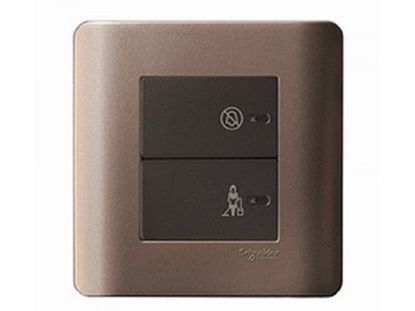 E8432DMS_SZ_G19 - Bộ Công Tắc 2 Chiều "Không Làm Phiền" " Xin Dọn Phòng" Màu Đồng