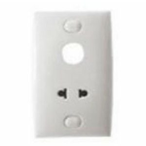 E426UX_G19 - Bộ Ổ Cắm Đơn 2 Chấu 16A Và 1 Lỗ Hạt Công Tắc Màu Trắng