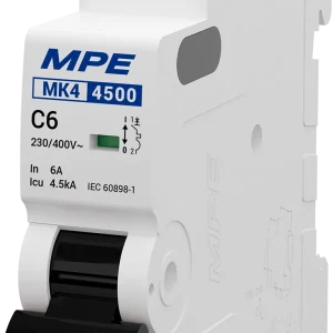 Cầu dao tự động MK4 1 cực, 6A, 4.5kA mã MK4-C106