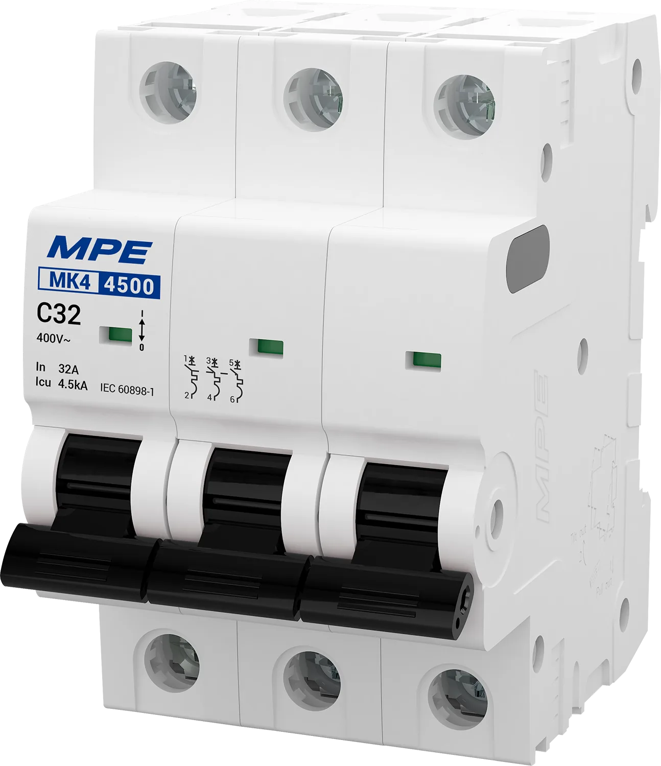 Cầu dao tự động MK4 3 cực, 20A, 4.5kA mã MK4-C320