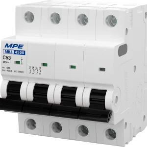Cầu dao tự động MK4 4 cực, 16A, 4.5kA mã MK4-C416 (1)