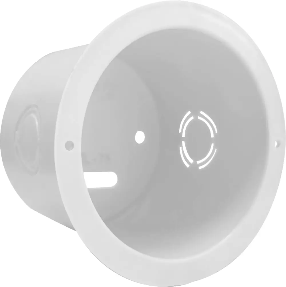 Hộp nhựa âm trần dùng cho đèn khoét lỗ Ø75mm, KT Ø94x70mm mã BDL-75