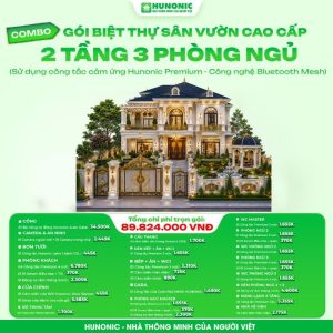 Trọn gói Biệt thự sân vườn cao cấp 2 tầng, 3 phòng ngủ