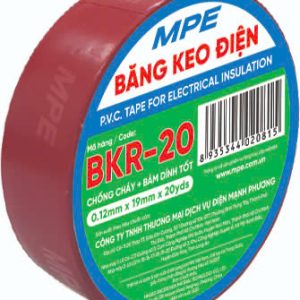 Băng keo điện màu đỏ (chất liệu PVC