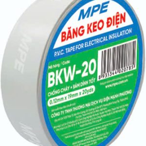 Băng keo điện màu trắng (chất liệu PVC