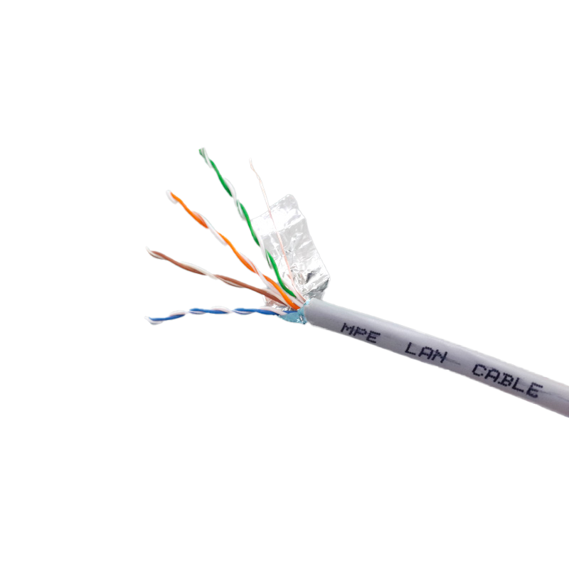Cáp mạng FPT 4 đôi có giáp bạc chống nhiễu mã CAT5E-4P