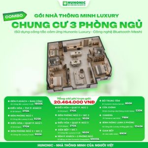Trọn gói nhà thông minh Luxury cho chung cư 3 phòng ngủ