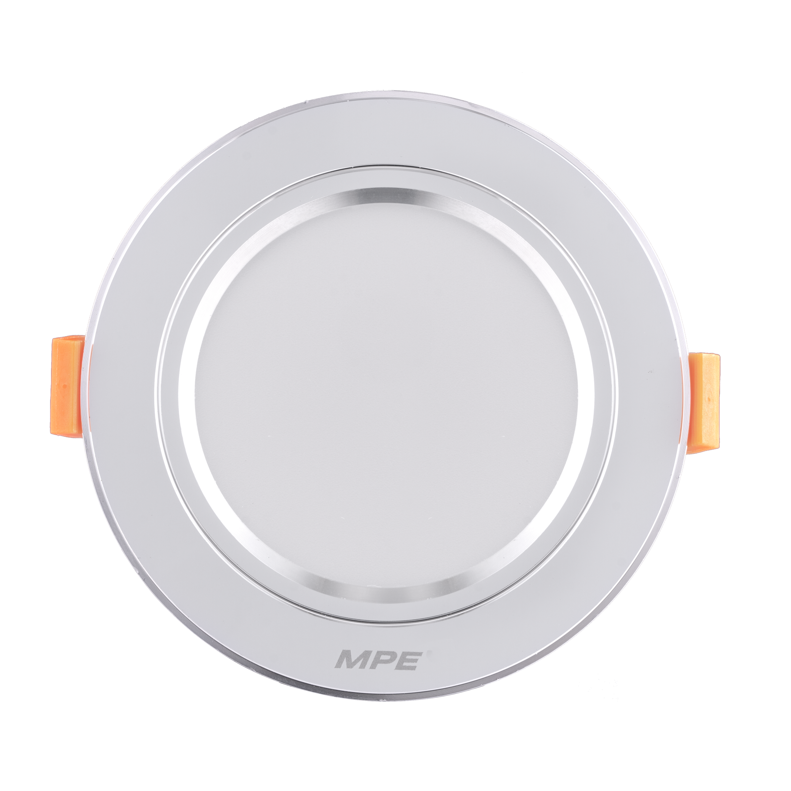 LED Downlight âm trần nhôm, viền bạc 5W ánh sáng trắng DLB-5T