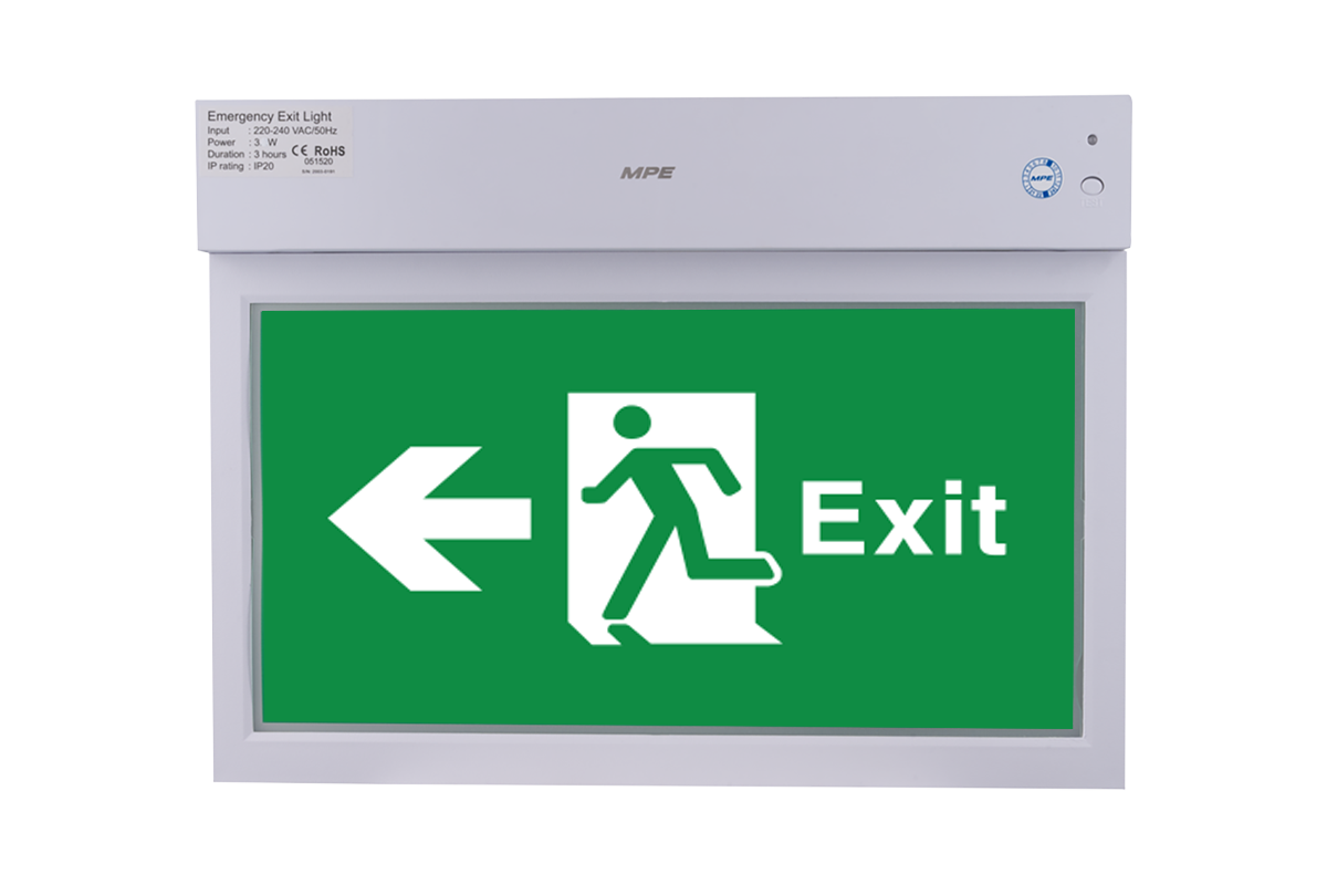 LED Exit đa năng đèn báo 2 mặt trái 3W - EX2/M