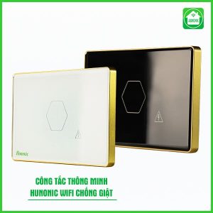 Công Tắc Chống Giật Bình Nóng Lạnh Wifi Thông Minh Hunonic