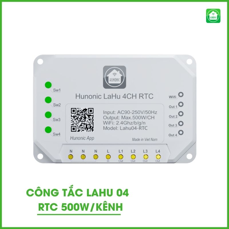 Công Tắc Thông Minh Lahu 04 RTC Tích Hợp IC Thời Gian Thực