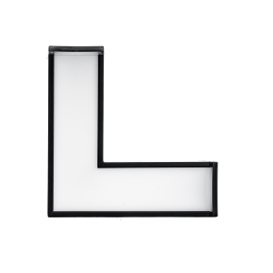 Phụ kiện thanh nối L thân màu đen có đèn 8W ánh sáng trung tính dùng cho Seri LNC MPE LLB-8N