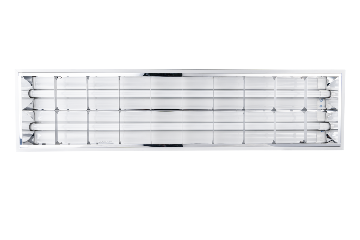Bộ máng xương cá LED Tube thuỷ tinh 2 bóng 1.2m ánh sáng vàng MATL-220V