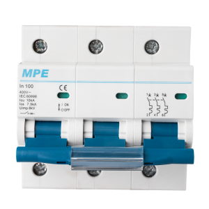 Cầu dao tự động MCB 3 cực, 100A, 10kA mã MP10-C3100
