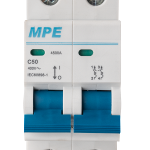 Cầu dao tự động MCB 2 cực, 50A, 6kA mã MP6-C250