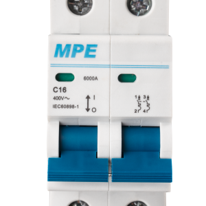 Cầu dao tự động MCB 2 cực, 16A, 6kA mã MP6-C216