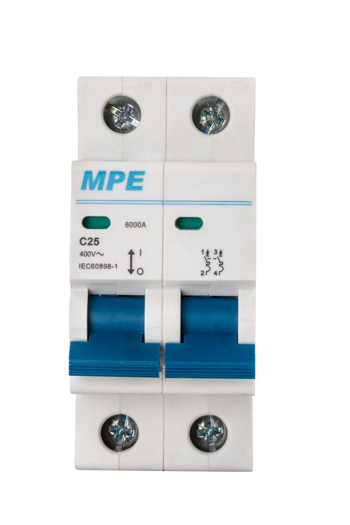 Cầu dao tự động MCB 2 cực, 25A, 6kA mã MP6-C225