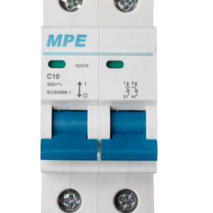 Cầu dao tự động MCB 2 cực, 10A, 6kA mã MP6-C210