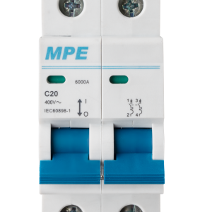Cầu dao tự động MCB 2 cực, 20A, 6kA mã MP6-C220