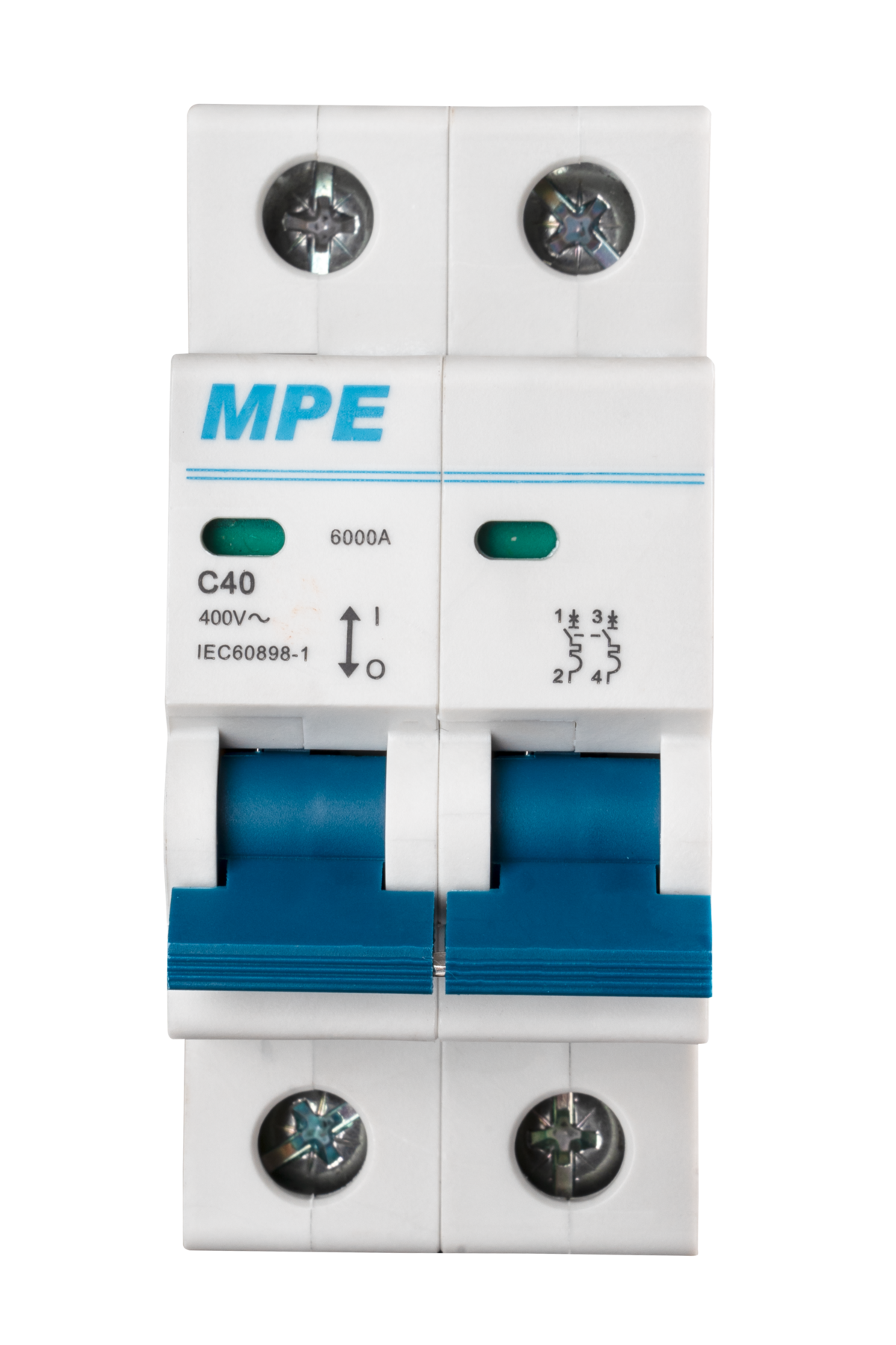 Cầu dao tự động MCB 2 cực, 40A, 6kA mã MP6-C240