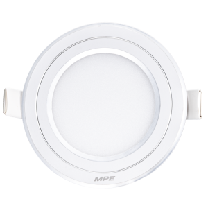LED Panel âm trần nhôm viền bạc mặt tròn 7W ánh sáng trắng RPL-7T/S