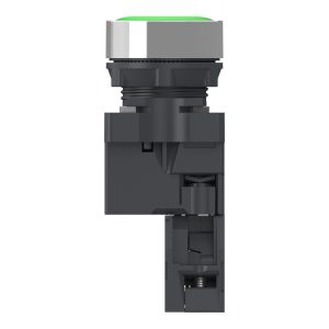 Schneider XA2AW33B1 - Nút nhấn có đèn hoàn chỉnh XA2AW33B1, dòng Easy Harmony XA2, đầu nhựa, đường kính 22mm, màu xanh lá, 1 tiếp điểm thường mở (1NO), nguồn AC/DC 24V, kiểu nhấn nhả lò xo.