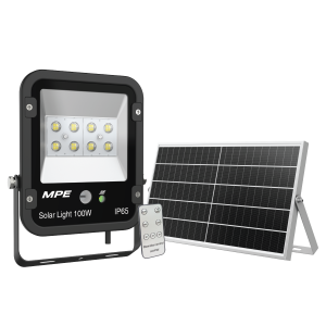 LED pha năng lượng mặt trời 100W ánh sáng vàng SFLD2-100V