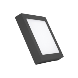 LED Panel ốp nổi nhôm, thân đen, mặt vuông 18W - 3 chế độ màu SSPLB-18/3C